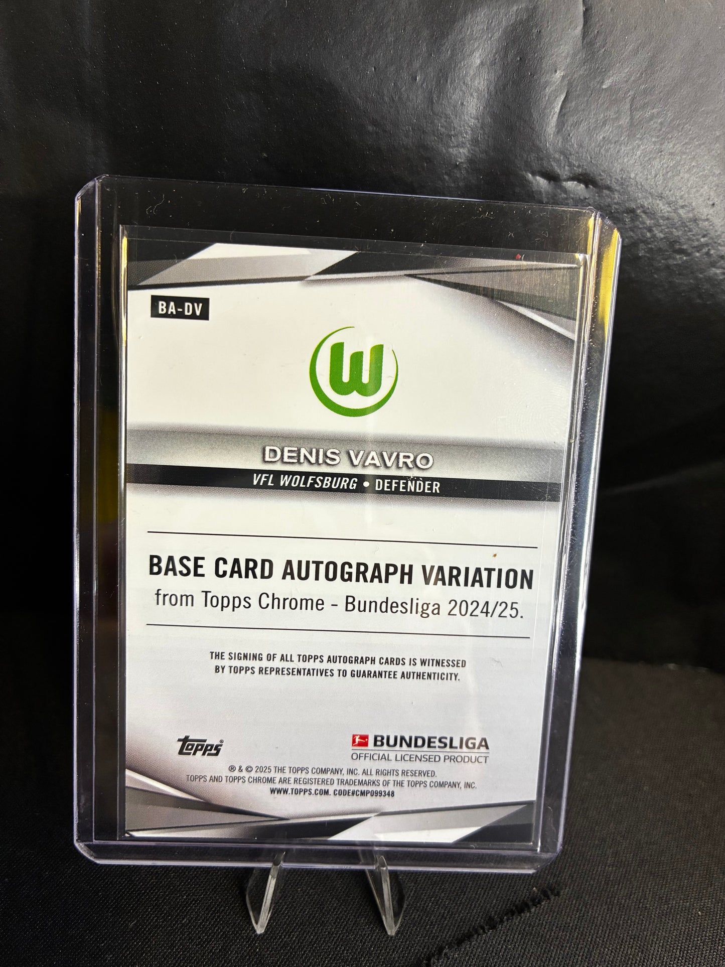 Topps® Denis Vavro AUTOGRAMM /52 | TOPPS CHROME BUNDESLIGA 24/25