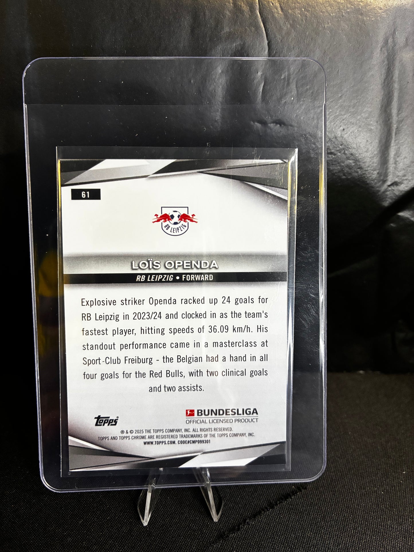 Topps® Lois Openda /25 | TOPPS CHROME BUNDESLIGA 24/25