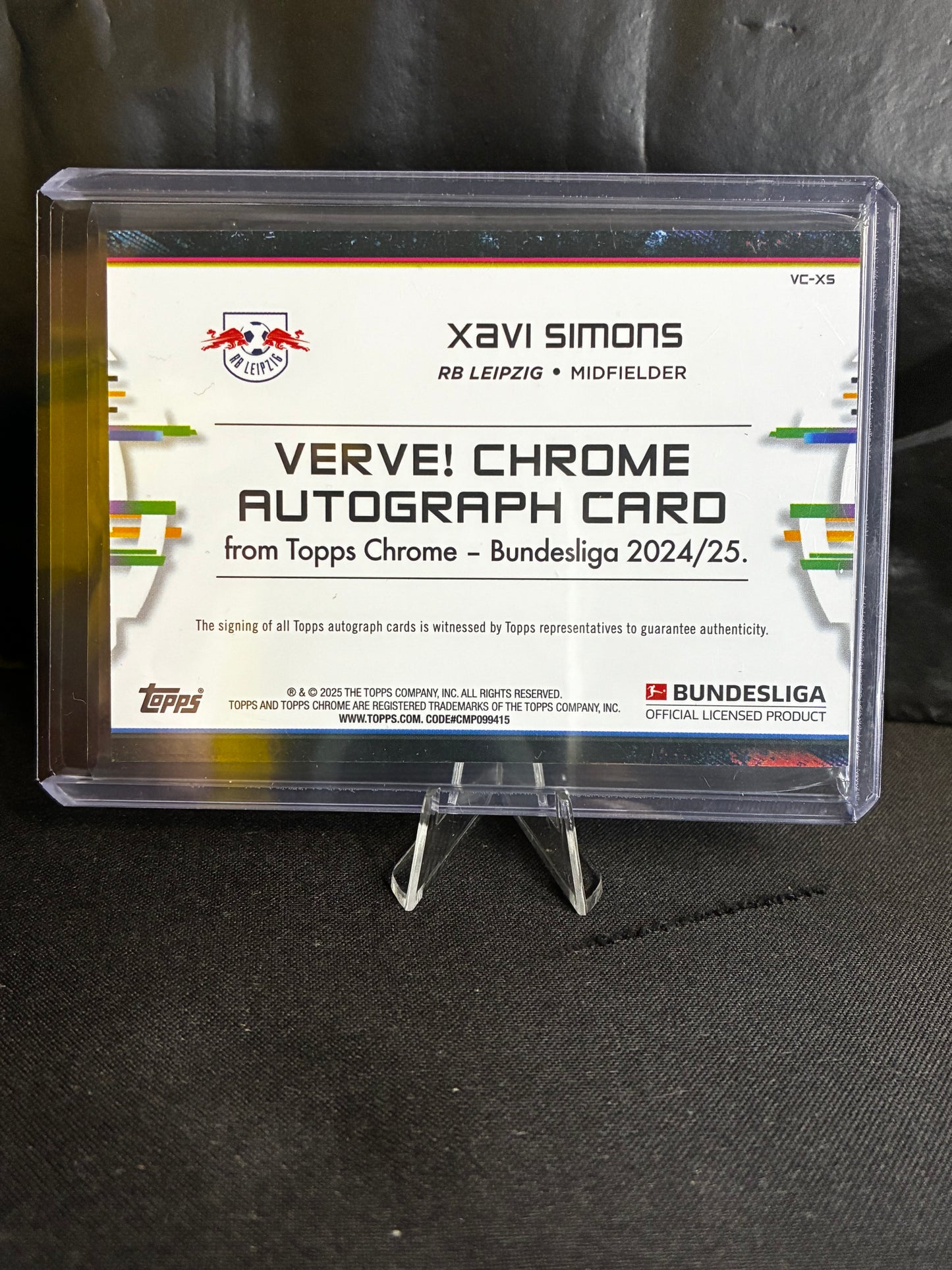 Topps® Xavi Simons VERVE AUTOGRAMM | TOPPS CHROME BUNDESLIGA 24/25