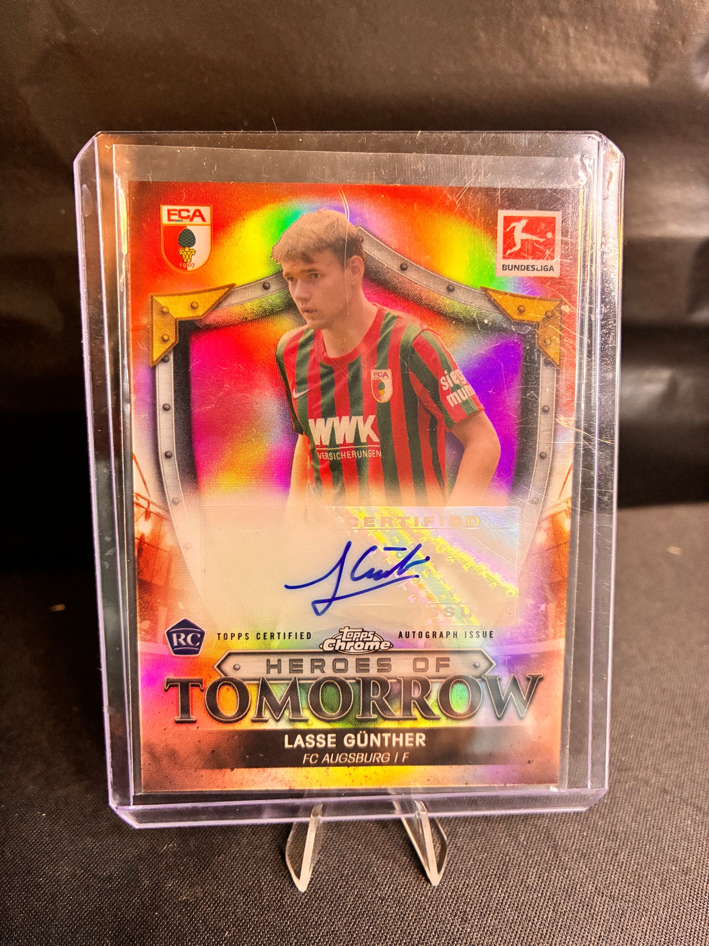 Topps® Lasse Günther /70 AUTOGRAMM | TOPPS CHROME BUNDESLIGA 24/25