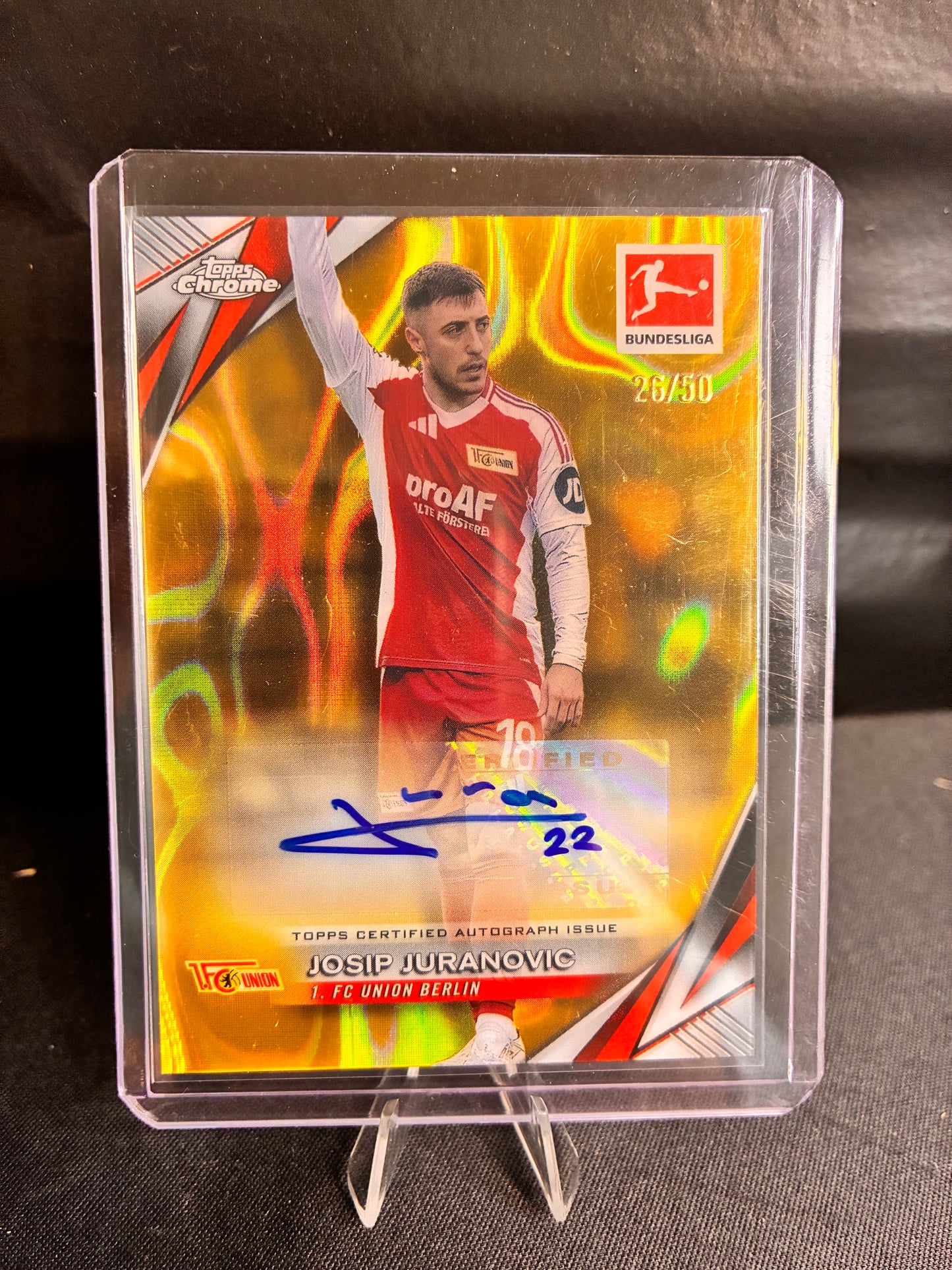 Topps® Josip Juranovic /50 AUTOGRAMM | TOPPS CHROME BUNDESLIGA 24/25