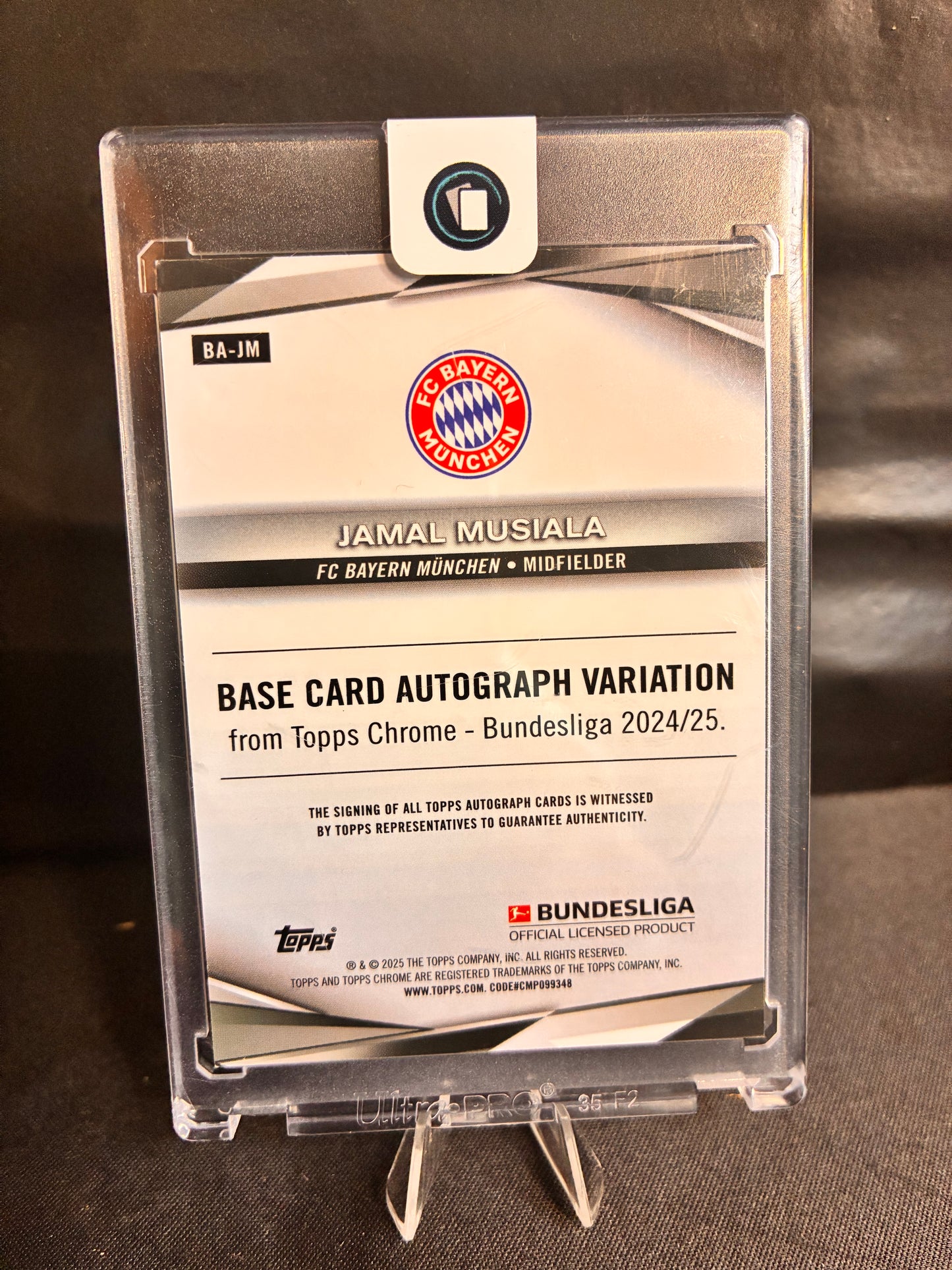 Topps® Jamal Musiala /25 AUTOGRAMM | TOPPS CHROME BUNDESLIGA 24/25