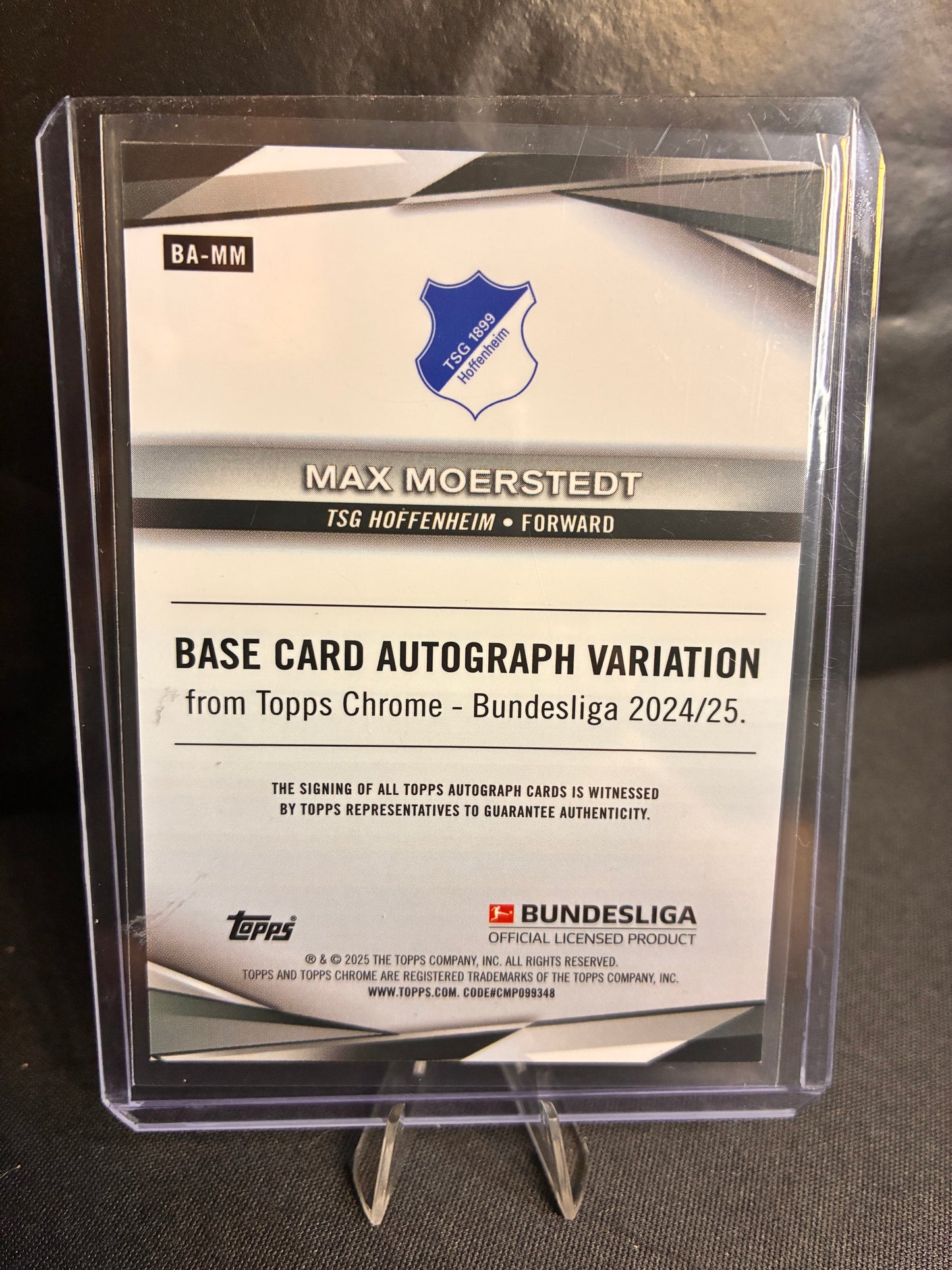 Topps® Max Moerstedt /25 AUTOGRAMM | TOPPS CHROME BUNDESLIGA 24/25