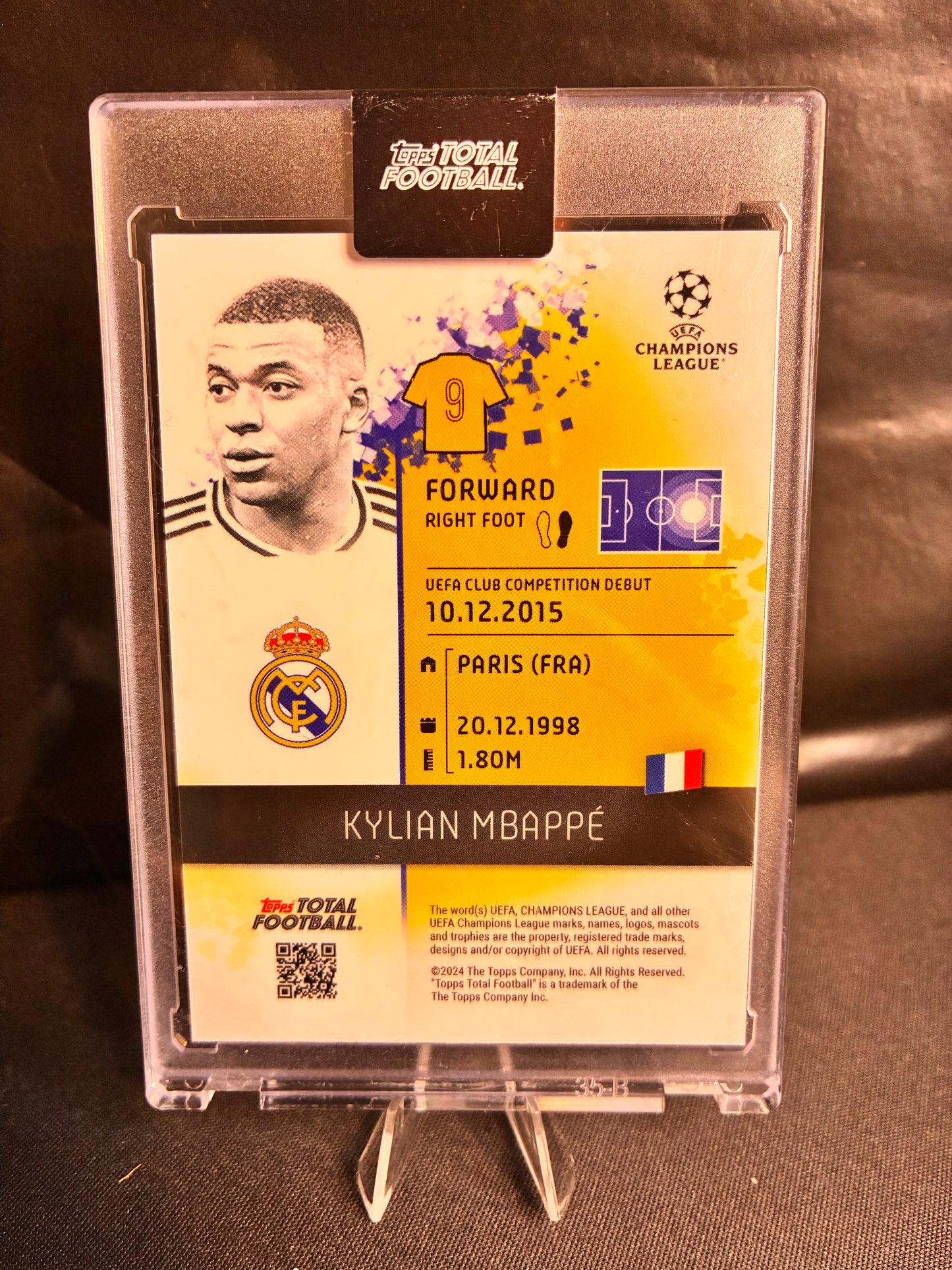 Topps® Kylian Mbappe LIMITED EDITION /75 | TOPPS TOTAL FOOTBALL