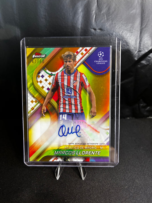 Topps® Marcos Llorente AUTOGRAMM /50| TOPPS Finest 24/25