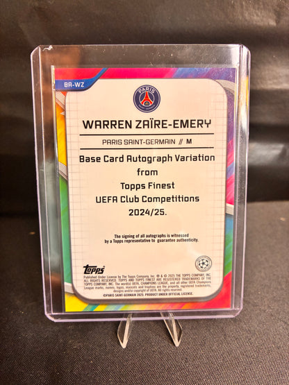 Topps® Warren Zaire-Emery AUTOGRAMM | TOPPS FINEST 24/25