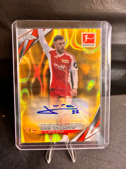 Topps® Josip Juranovic /50 AUTOGRAMM | TOPPS CHROME BUNDESLIGA 24/25