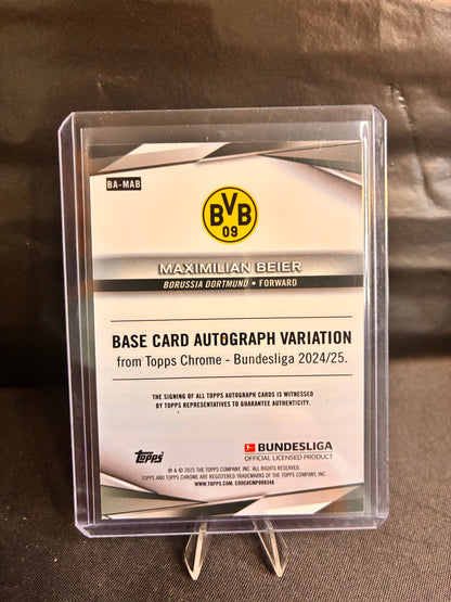 Topps® Maximilian Beier  /25 AUTOGRAMM | TOPPS CHROME BUNDESLIGA 24/25