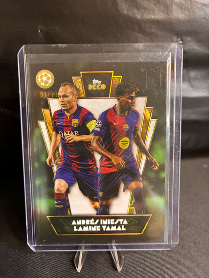 Topps® Andres Iniesta x Lamine Yamal /99 | TOPPS DECO 23/24