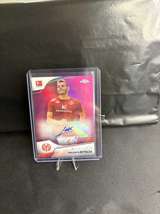 Topps® Maxim Leitsch  /150 AUTOGRAMM | TOPPS CHROME BUNDESLIGA 22/23